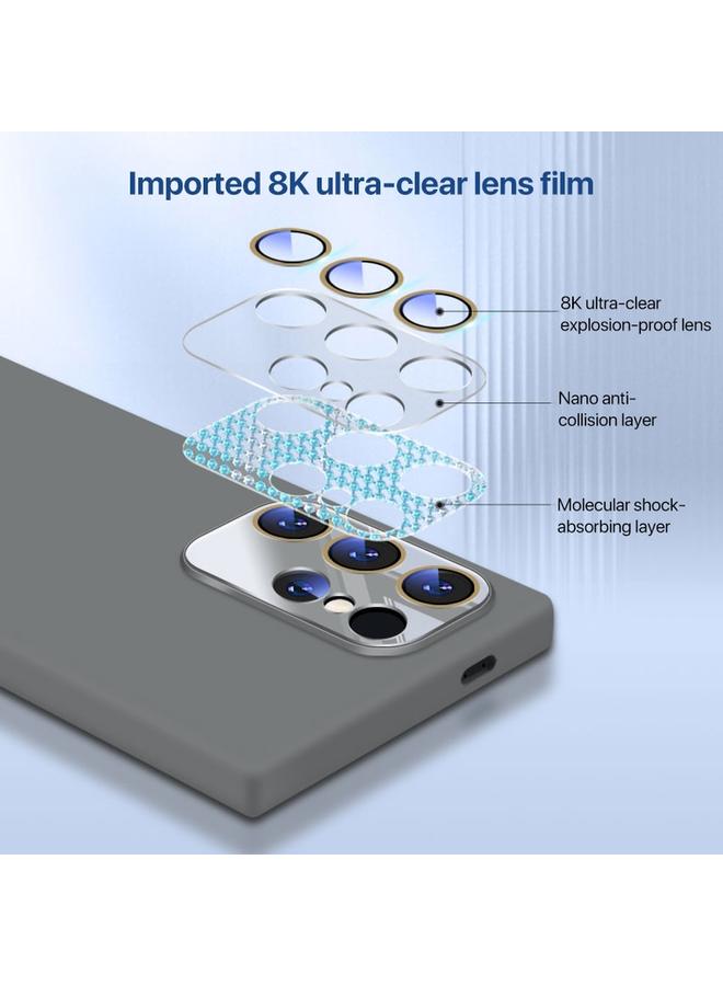 S-TOP Case For Samsung Galaxy S22 Ultra 5G Nano Lens Cover Liquid Silicone Phone Case - Image 4