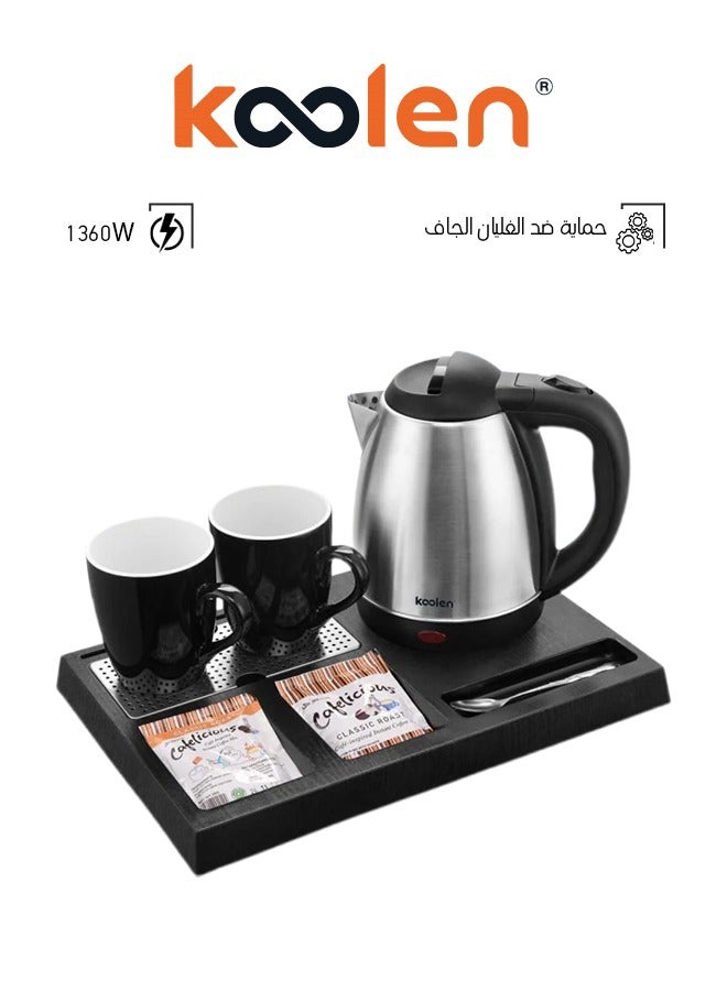 KOOLEN Stainless Steel Boiler Set And Tray - 1.2 L 1360 W 800102049 Steel - Image 1