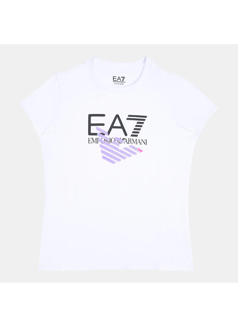 EA7 إمبوريو أرماني تيشيرت ترين لوجو سيريز للاطفال