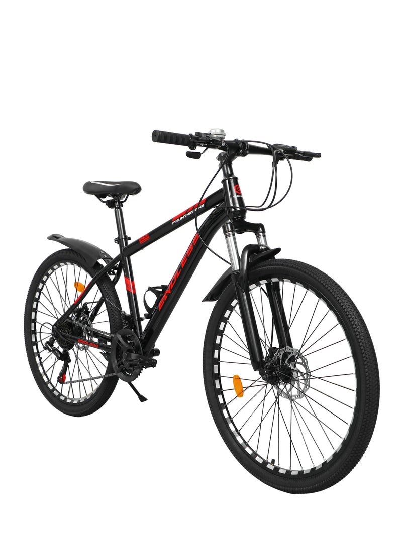 ENDLESS  High Carbon Steel 17" Frame, 26" Wheels Mountain Bike with Shimano Altus 21 Speed Gear Shifter for Adults|Disc Brakes, Adjustable Seat, All Terrain Tyres, Suspension MTB Cycle for Men & Women  - Image 1