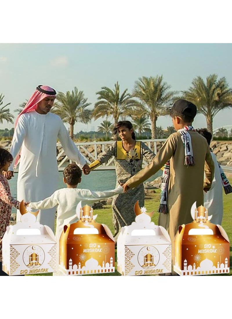 واي آند دي - 12 قطعة عيد مبارك هدية حزمة البلاتين ديي هدية رمضان مسلم عيد الفطر هدية مربع كامل مربع الحلوى الإسلامية السنة الجديدة هدية مربع - Image 1