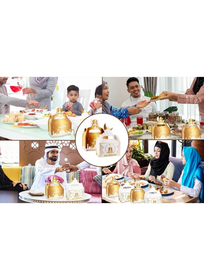 واي آند دي - 12 قطعة عيد مبارك هدية حزمة البلاتين ديي هدية رمضان مسلم عيد الفطر هدية مربع كامل مربع الحلوى الإسلامية السنة الجديدة هدية مربع - Image 1