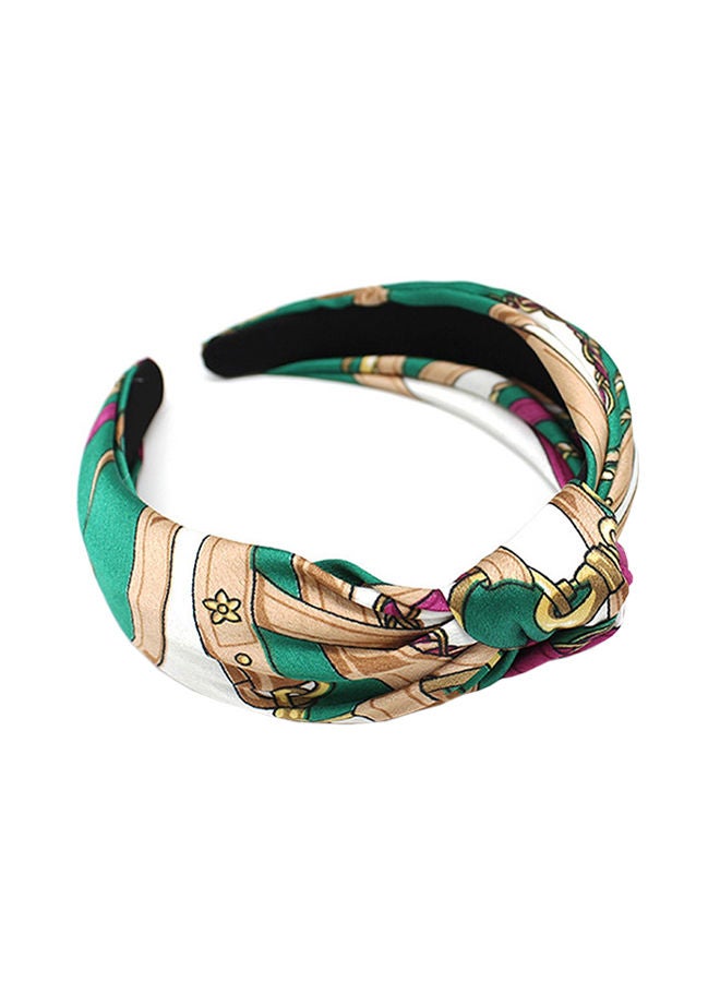 NIBEMINENT Polyester Brief Style Hair Band Green