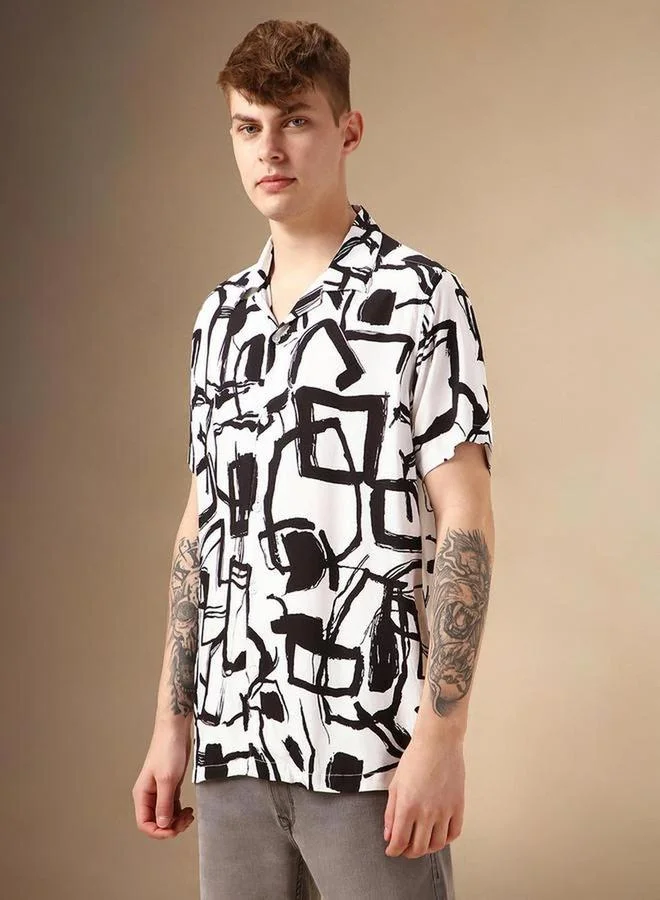 Dennis Lingo Dennis Lingo Abstract Print Button-Down Shirt