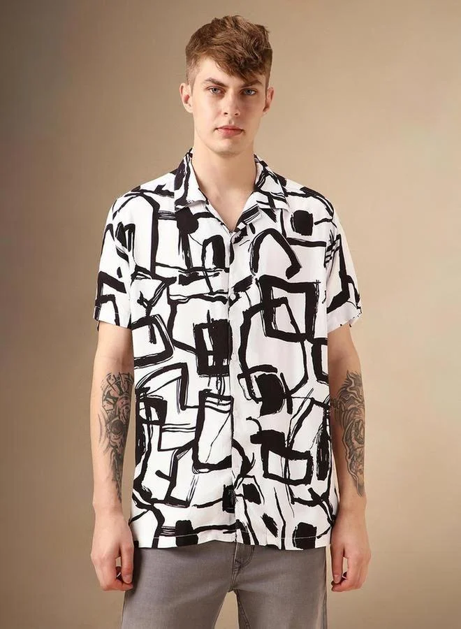 Dennis Lingo Dennis Lingo Abstract Print Button-Down Shirt