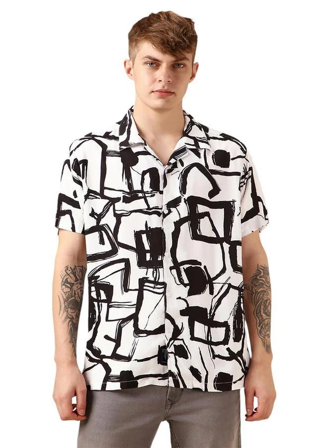 Dennis Lingo Dennis Lingo Abstract Print Button-Down Shirt