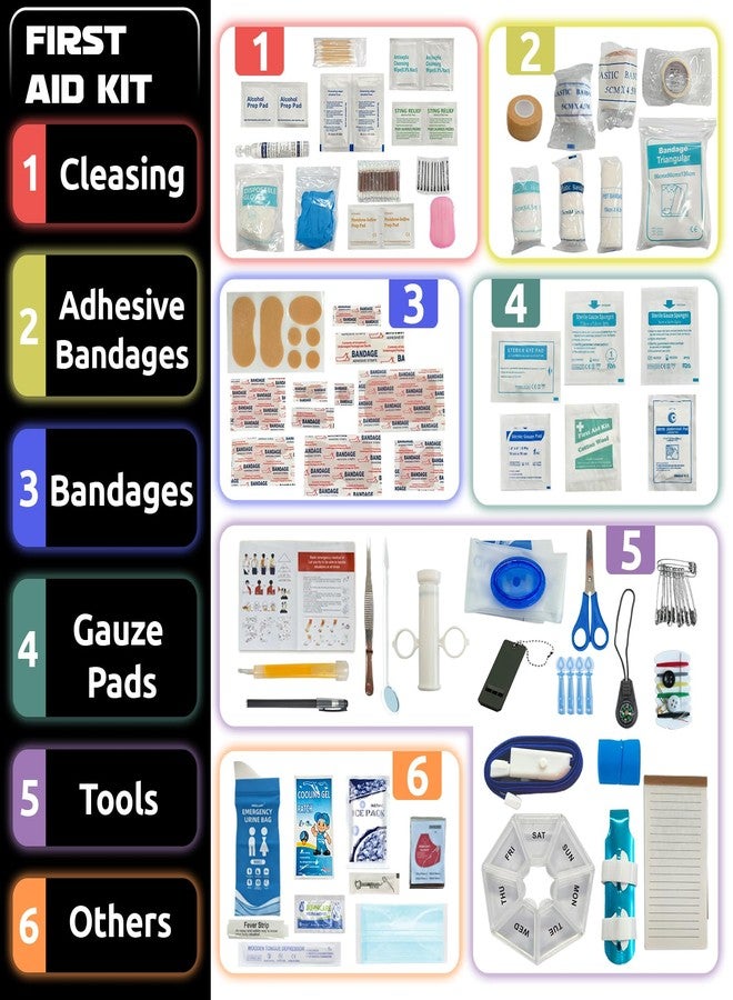 Prelady 556 Piece Large Tactical First Aid Kit (Premium) -【Molle Rip-Away】Labelled Compartments | Tear Resistant for Family/Team | Car/Home/Sports/Camping | First Responders' Pick - Image 2