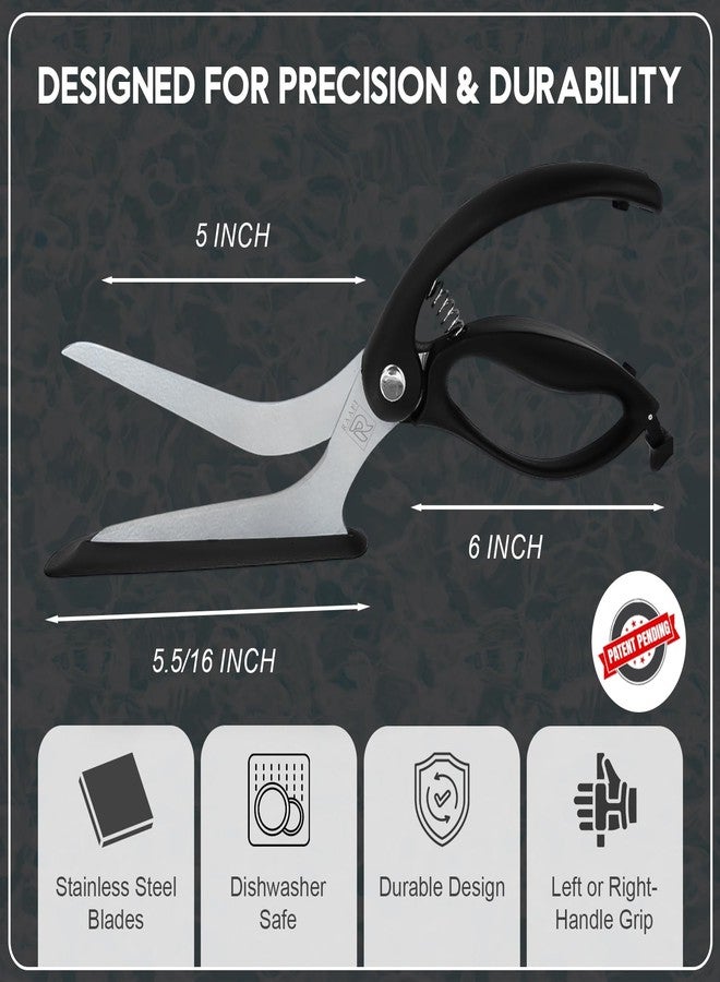 Raafi Pizza Scissors with Non Stick Slice Server. Sharp Pizza Cutting Without Topping Mess.Firm Grip, Food Grade Stainless Steel Pizza Cutter. Dishwasher Safe. 4 in 1 Kitchen Scissors - Image 2