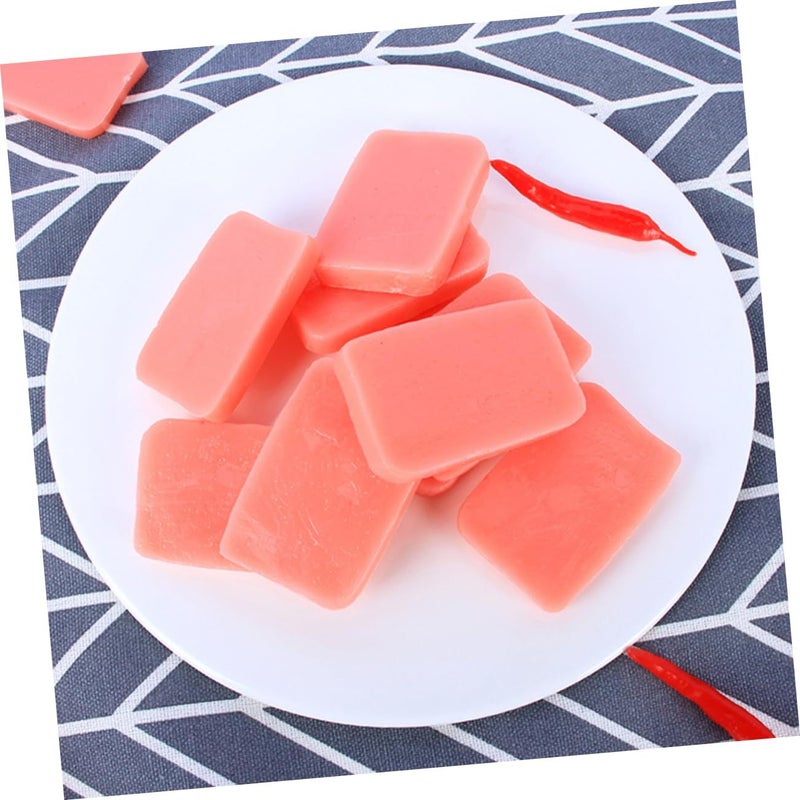 10pcs Realistic Simulation Luncheon Meat Model For Photography Kitchen Decor - Image 4