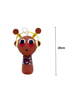 General Rhythm Box Sprunki Game Peripheral 20cm Plush Toy, Realistic Cute Soft Plush Doll, Gift for Boys and Girls Game Fans (Bleeding Brown)  - Image 2