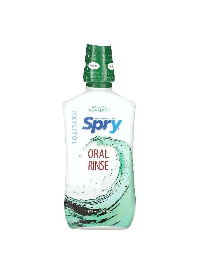 Xlear - Xlear, Spry, Oral Rinse, Natural Spearmint, 16 fl oz (473 ml) - Image 1