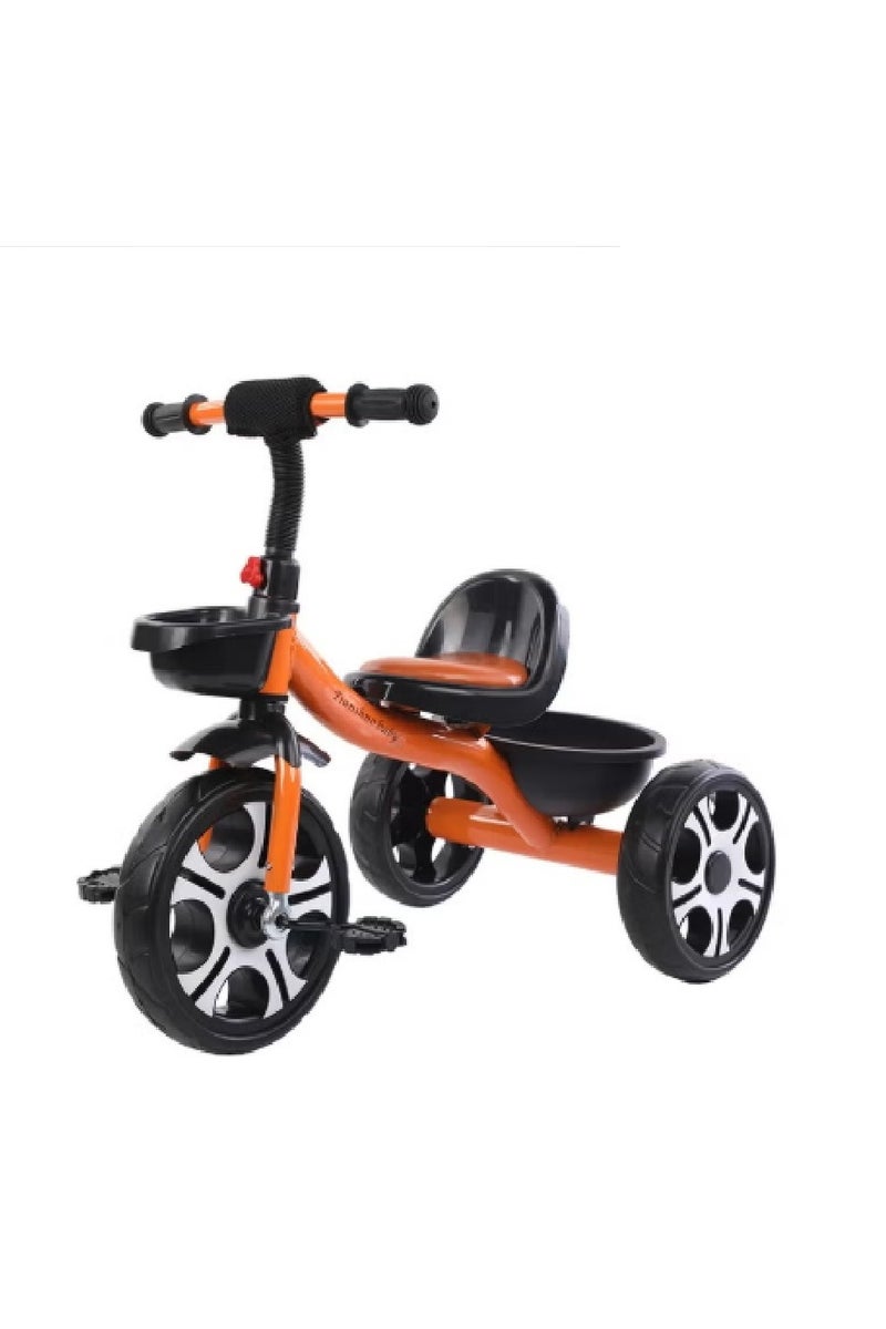Kids Tricycles, Kids Trike Tricycles Toddler Bike with Basket, Baby Balance Bike with Adjustable Seat, Non-Slip Tires, Riding Toy for Training Motor Skills, Learning Balance 