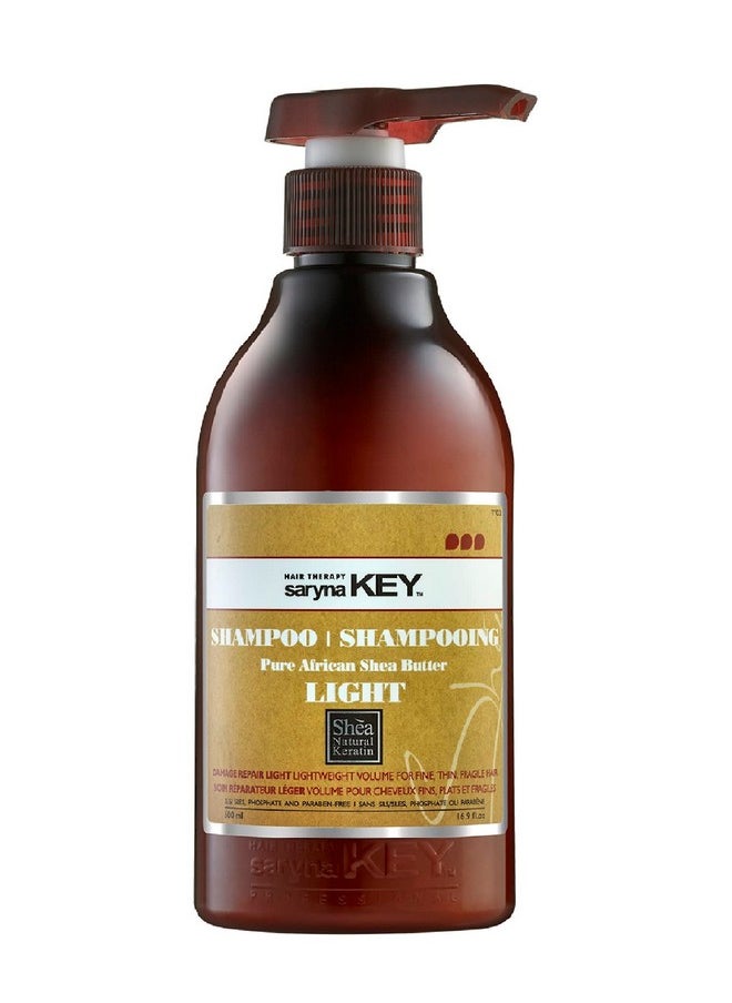 Saryna Key - Damage Repair Light Shampoo (500Ml/16.9Oz) For Thin And Dry Hair With Pure African Shea Butter Hair Shampoo For Dry Frizzy And Damaged Hair Excellent Rinse Out Moisturizing - Image 1