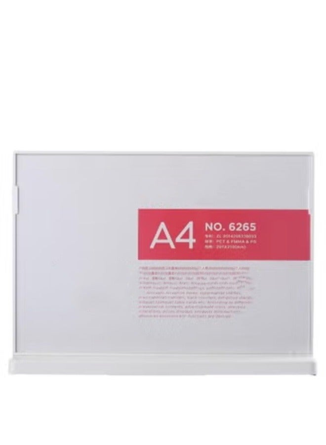 Eckek  ABS Plastic Sign Holder，Menu Displays T Shape Sign Stand - Image 2