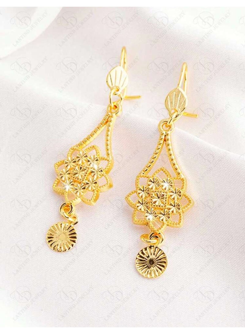 GOLDMAX Elegant 21k Gold Plated Earrings For Women - Image 2