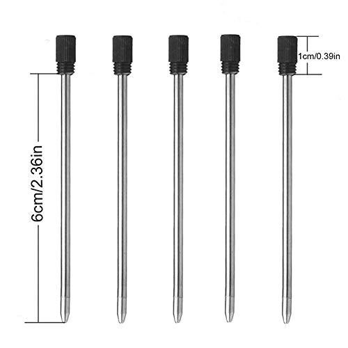 AIYIBEN Multifunction Tool Pen, 6 in 1 Tool with Ballpoint Pen, Touch Screen Stylus, Ruler, Spirit Level, Flat-head and Phillips Screwdriver, All-in-One Tech-Tool Pen with Ink Refills (2×Yellow + 5×Refills) - Image 2