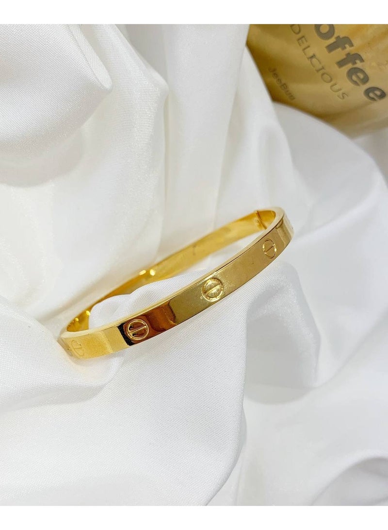 Gold Bangle Bracelet