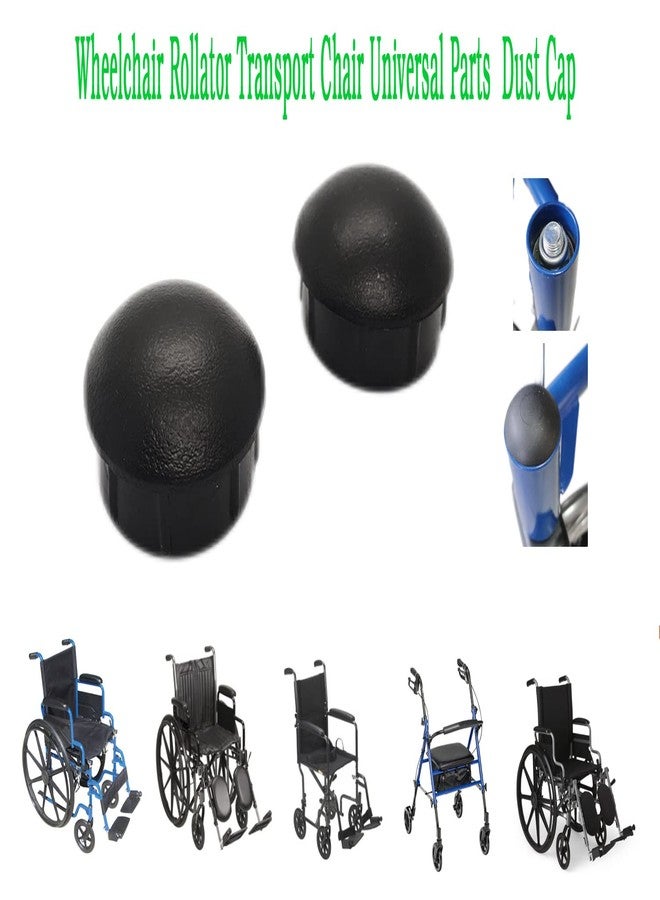 ComsenMed Wheelchair Dust Cap,STDS1051,A1870,D25-4551,Dust Cap for Front Fork Housing on Wheelchair,Wheelchair Rollator Transport Chair Universal Parts Dust Cap,((1Pair,Black) - Image 4