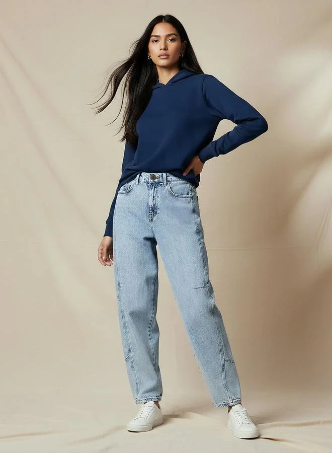 سبلاش فيڤ 2Xtremz Barrel Fit Mid-Rise Jeans
