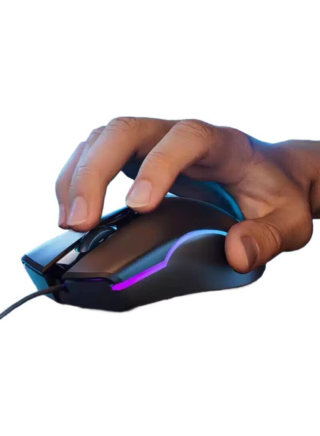 HP Wired Gaming Mouse For Pubg, Lol, With Mechanical Programmable Macro Keys, Office Universal Peripheral M200 Black (Lightweight Version) - Image 1