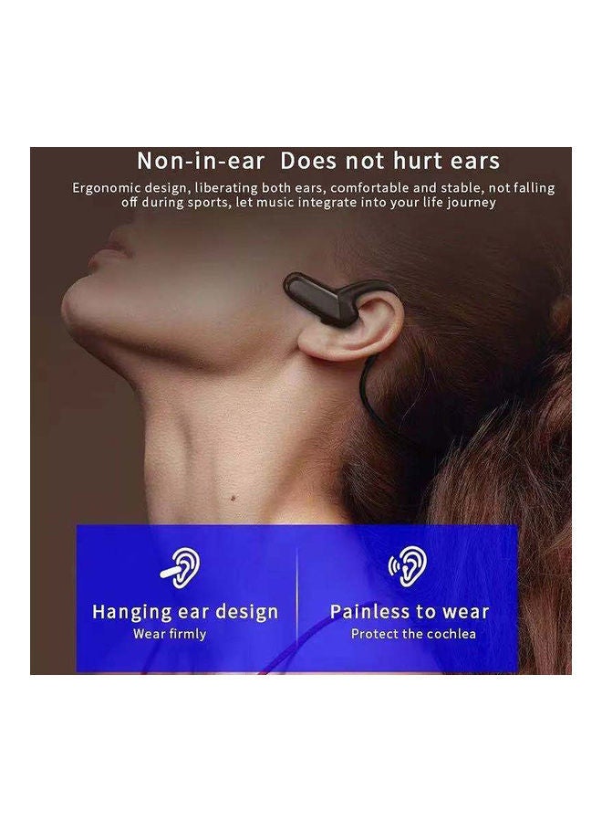 NIBEMINENT F808 Wireless Bone Bluetooth 5.0 Headset Black  - Image 5