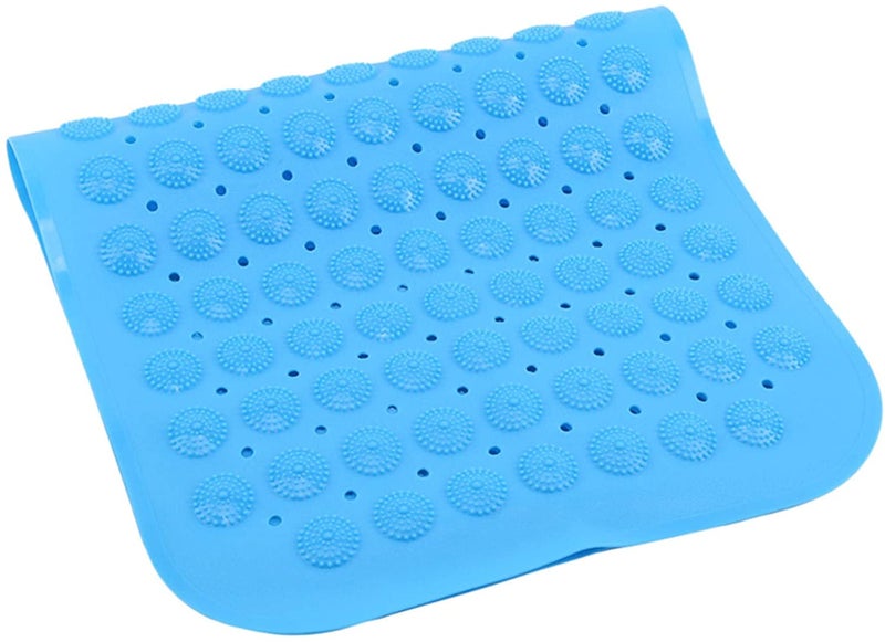 Leeonz® Bathroom Mat, 30 x 18 Inches Non-Slip Shower Mats with Suction Cups and Drain Holes, Bathtub Mats Bathroom Mats Machine Washable (Dark Blue) - Image 4