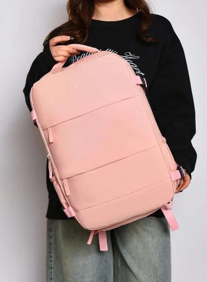 Take Two solid Zip Closure Backpack