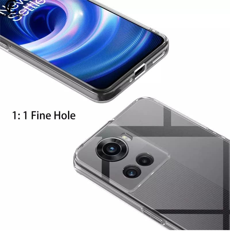 Nishtech غطاء خلفي هجين شفاف فائق النعومة نحيف مضاد للغبار مع حماية الكاميرا لهاتف OnePlus 10R - Image 3