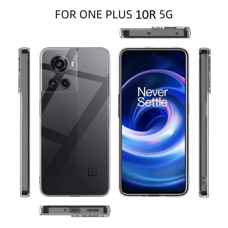 Nishtech غطاء خلفي هجين شفاف فائق النعومة نحيف مضاد للغبار مع حماية الكاميرا لهاتف OnePlus 10R - Image 2