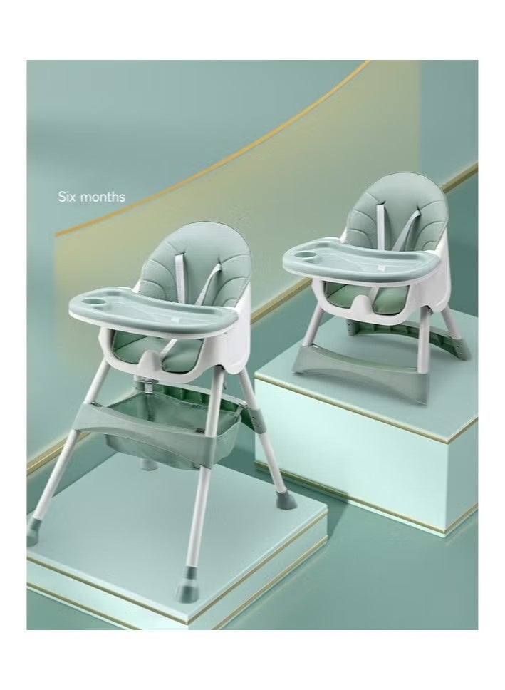FULL JOY 4 in 1 Baby High Chair, Booster Seat for Feeding Chair with Rocker, Wheels, Storage, Reclining, Tray Footrest and Foldable High Chair for Toddlers 6 Months to 4 Years Old - Image 3