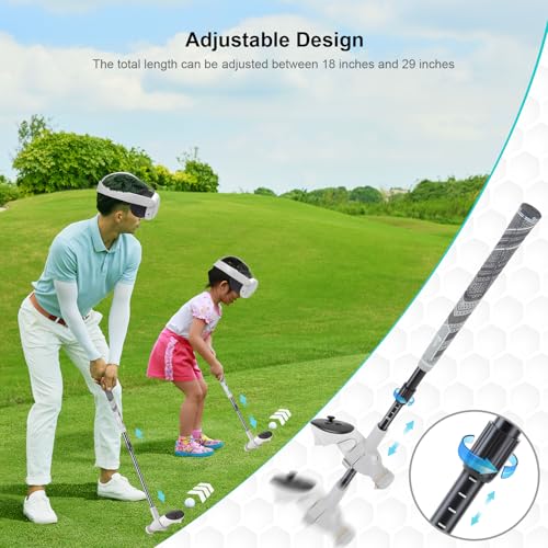 Dxldfks Golf Club Attachment for Meta Quest 3S/ 3 and Oculus 2, Adjustable Handle Grip for VR Game Golf + and 90 Degree Design Keep Tracking for Right Controller - Image 3