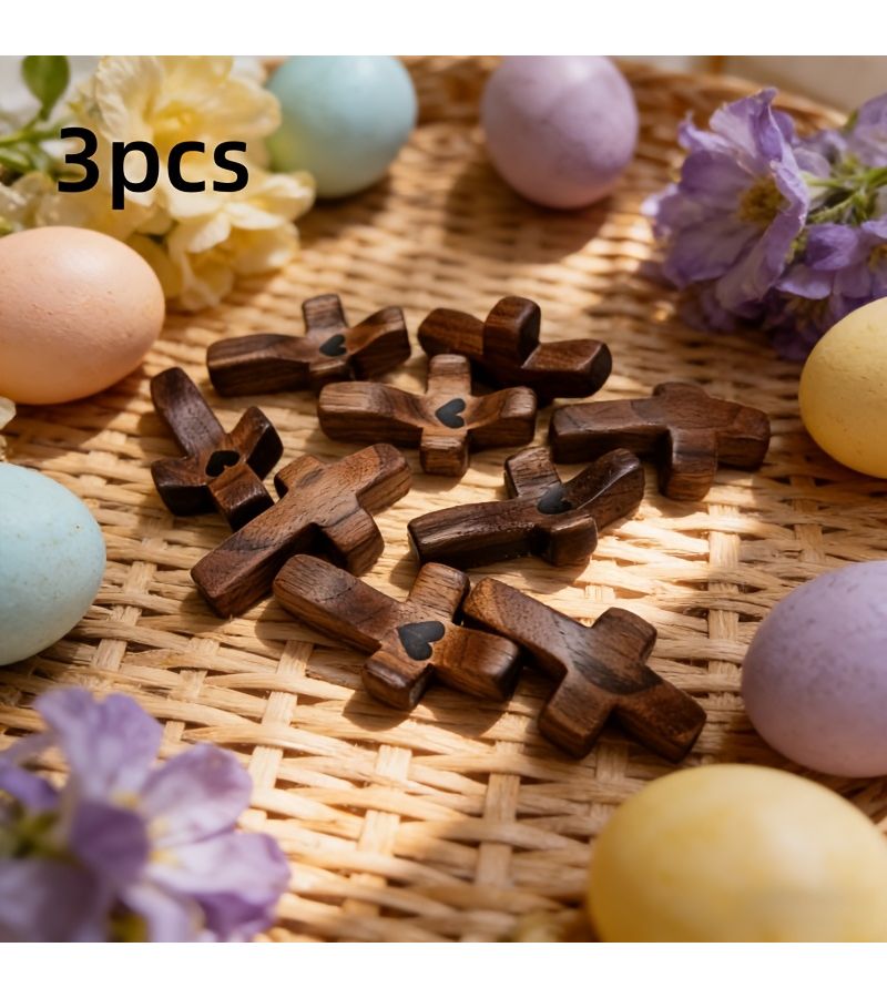 Easter Wooden Decor 3 Pack Random Colors Elegant Handheld Rosary Thumb Book Holder Home Office Gift - Image 1
