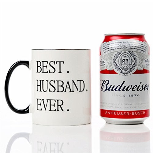 Mecai Gifts For Husband-Best Husband Ever Coffee Mug 11 oz Ceramic cup, Funny Birthday Wedding Anniversary Fathers Day To Husband Gift Ideas From Wife - Image 3