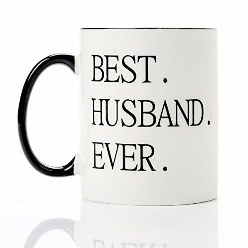 Mecai Gifts For Husband-Best Husband Ever Coffee Mug 11 oz Ceramic cup, Funny Birthday Wedding Anniversary Fathers Day To Husband Gift Ideas From Wife - Image 2