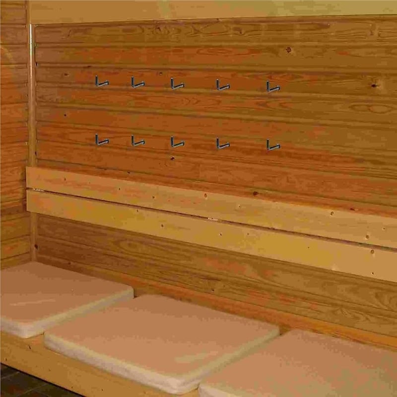 300 قطعة من خطافات البراغي على شكل حرف L، خطافات معدنية مثبتة ذاتية التنصت بزاوية قائمة للتثبيت والتعليق - Image 4