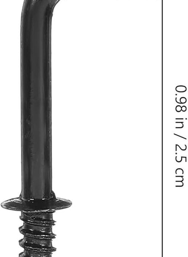 300 قطعة من خطافات البراغي على شكل حرف L، خطافات معدنية مثبتة ذاتية التنصت بزاوية قائمة للتثبيت والتعليق - Image 3