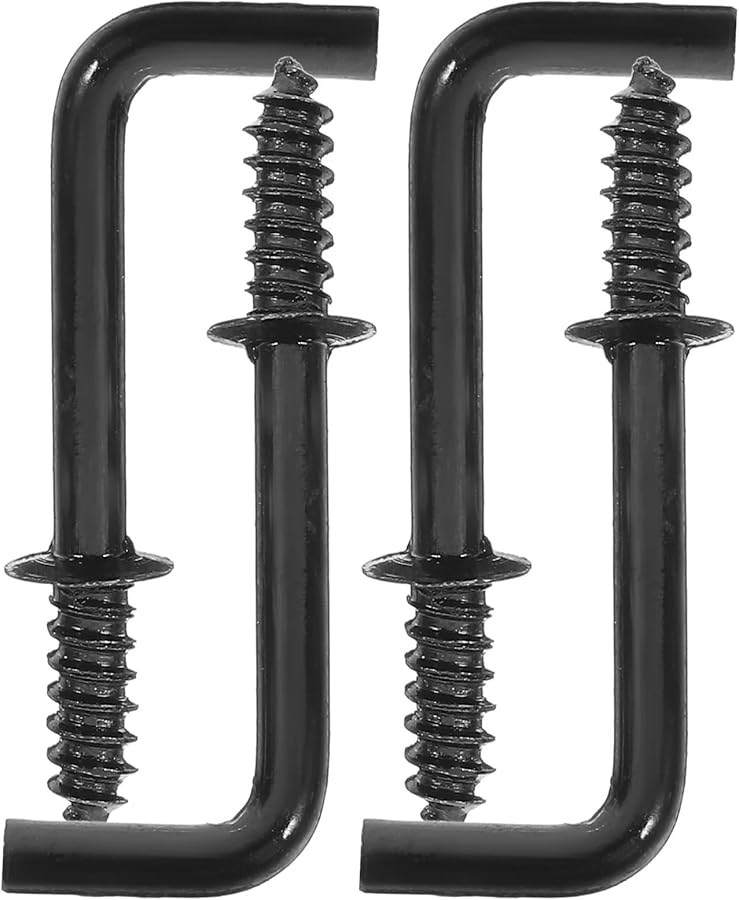 300 قطعة من خطافات البراغي على شكل حرف L، خطافات معدنية مثبتة ذاتية التنصت بزاوية قائمة للتثبيت والتعليق - Image 1