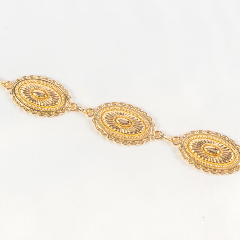 Golden Metal Waist Belt for Women - Image 3