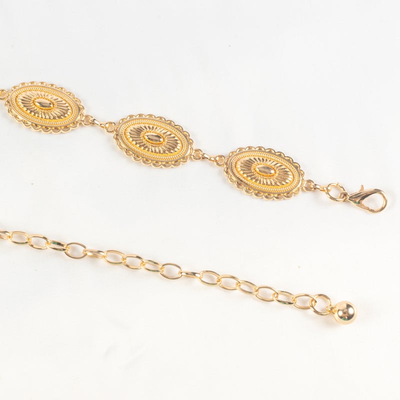 Golden Metal Waist Belt for Women - Image 2