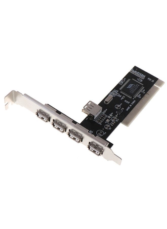 BURAQ 480Mbps High Speed USB 2.0 PCI HUB Controller Card Adapter  - Image 2