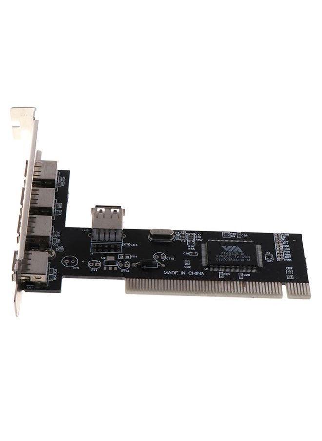 BURAQ 480Mbps High Speed USB 2.0 PCI HUB Controller Card Adapter  - Image 3