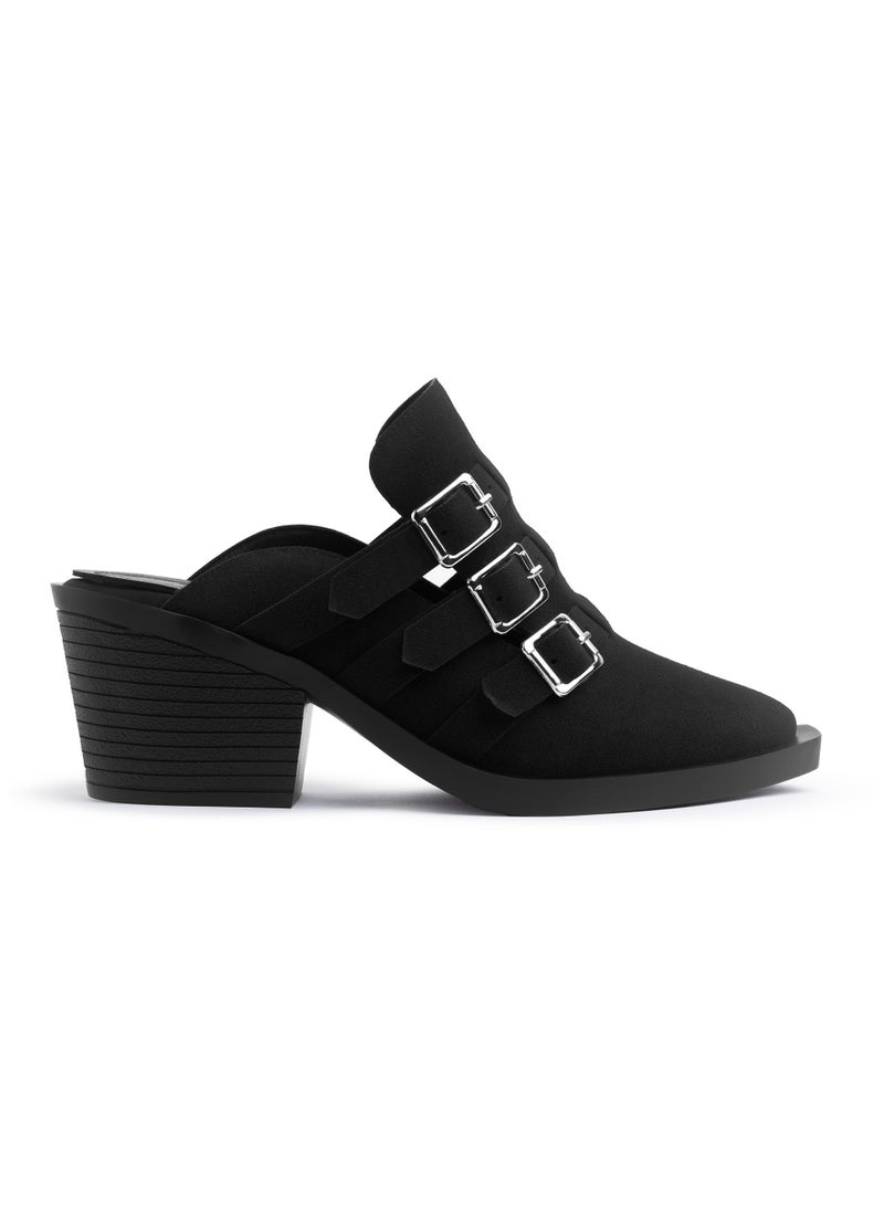 TGS Triple Buckle Heel Mules  - Image 3