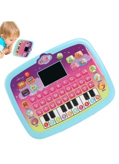 Generic Kids Tablet, Toddler Learning Pad with LED Screen, Alphabet/Numbers/Word/Music/Math Early Education Interactive Electronic Toy for 3 Years+ Boys & Girls (Blue)  - Image 1