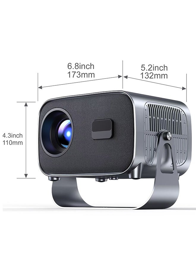 ليكسين - جهاز عرض محمول V8، يدعم 4K، يدعم 30-180 بوصة، مع جهاز تحكم عن بعد، واي فاي 5G وبلوتوث، التركيز الكهربائي. مسرح منزلي متنقل، جهاز عرض أفلام متوافق مع Android/Windows/TV Stick/PC - Image 1