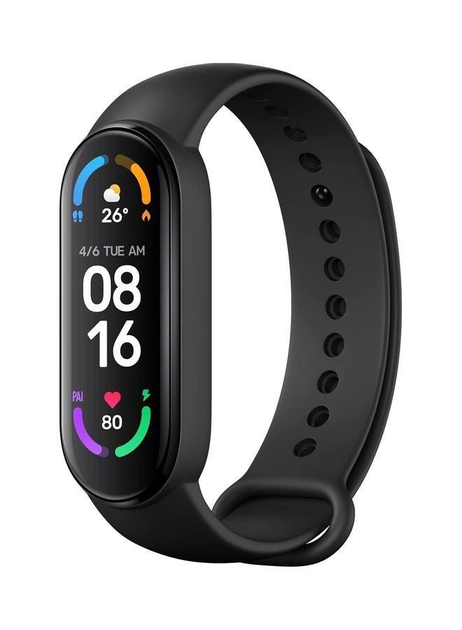 NIBEMINENT Mi Smart Band 6 Sports Bracelet- Amoled Display + Extra Silicone Strap 1.56inch Black  - Image 2
