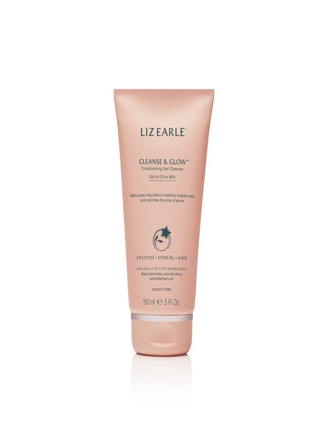 Liz Earle Cleanse & Glow Transforming Gel Cleanser - Gentle Cleanser Face Wash & Makeup Remover - Helps Minimize the Appearance of Pores and Reveals Luminous, Glowing Skin (150ml) - Image 1