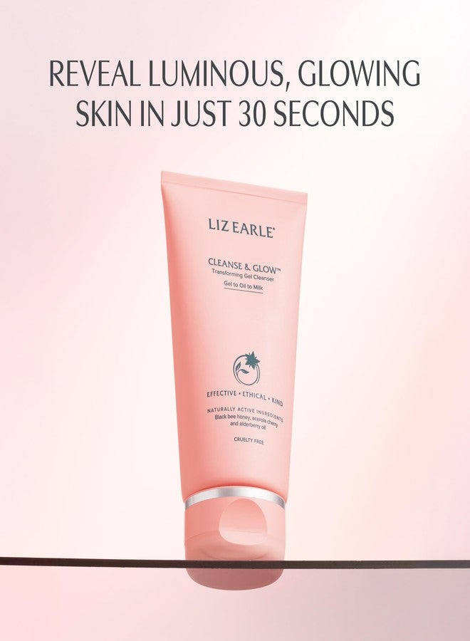 Liz Earle Cleanse & Glow Transforming Gel Cleanser - Gentle Cleanser Face Wash & Makeup Remover - Helps Minimize the Appearance of Pores and Reveals Luminous, Glowing Skin (150ml) - Image 4