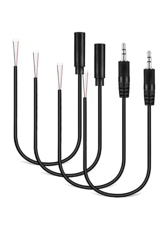 5Mm Male to Female Audio Extension Cable 30Cm Aux Cord for Speaker Microphone - Image 1