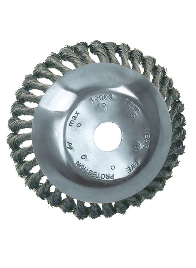 NIBEMINENT Grass Trimmer Head Brush Silver 2.54centimeter - Image 1