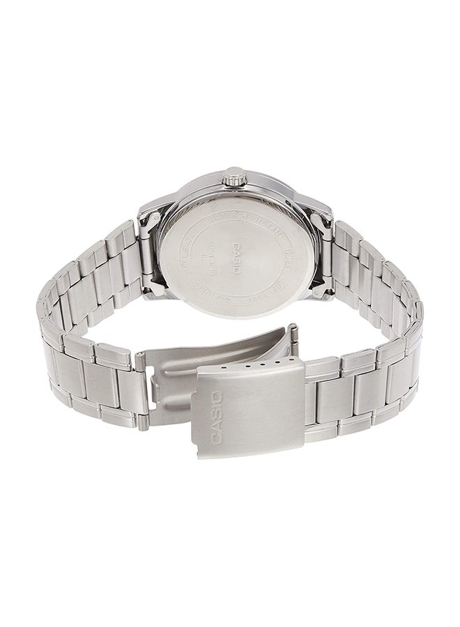 CASIO Men Stainless Steel Analog Watch MTP-V002D-1B - 44 mm - Silver - Image 2
